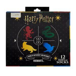 Men's 12 Days of Socks - Harry Potter Hogwarts Witchcraft and Wizardary NWT